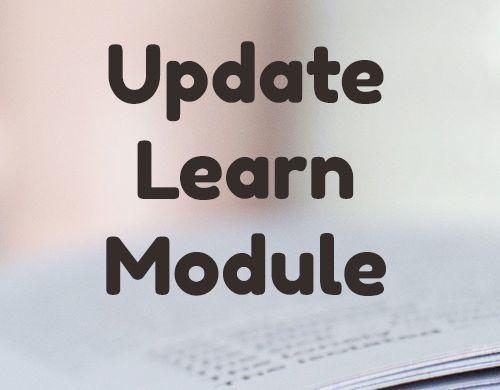 update learn module site